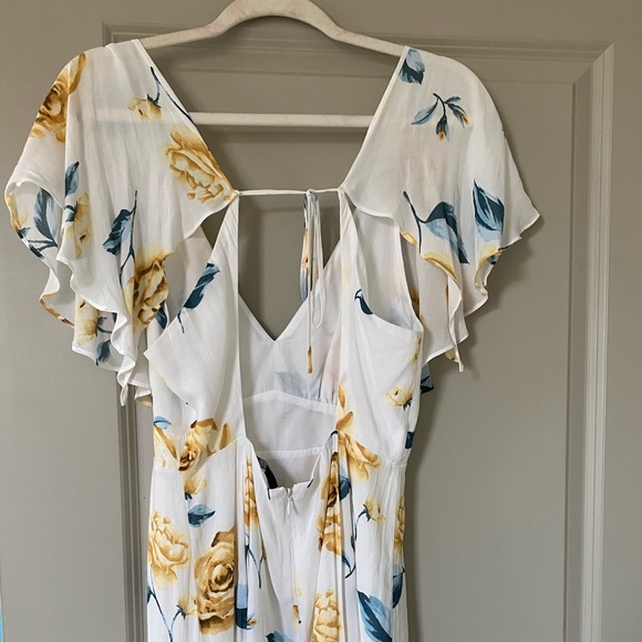 Forever 21- White Floral Dress - Picture 2 of 6